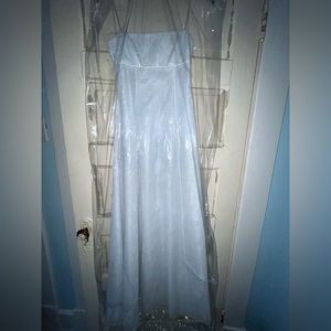 Light blue y2k 90s prom dress